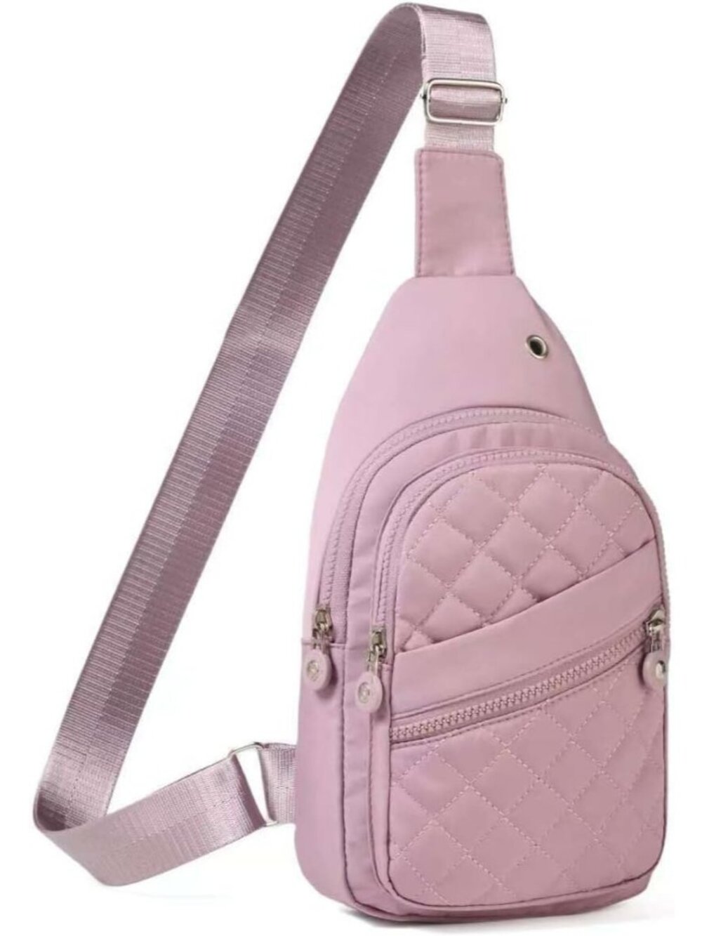 Womens Purple Small Sling Backpack Chest Bag For Travel Hikes Crossbody Bag